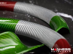 Alfa Romeo Stelvio Steering Wheel Trim - Carbon Fiber - Upper Trim Piece - Italian Theme - QV Model